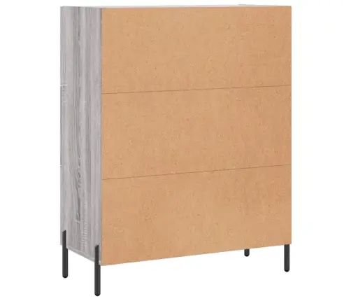 Kumode, Pelēka Ozolkoka, 69,5X34X90 Cm, Inženierijas Koks Vidaxl