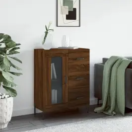 Kumode, Ozolkoka Krāsa, 69,5X34X90 Cm, Inženierijas Koks Vidaxl