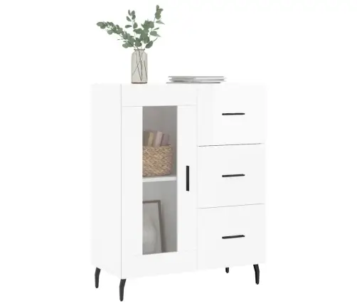 Šoninė Spintelė, Balta, 69,5X34X90cm Apdirbta Mediena, Blizgi