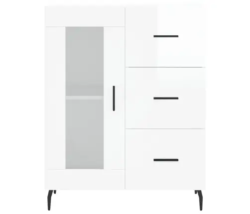 Šoninė Spintelė, Balta, 69,5X34X90cm Apdirbta Mediena, Blizgi