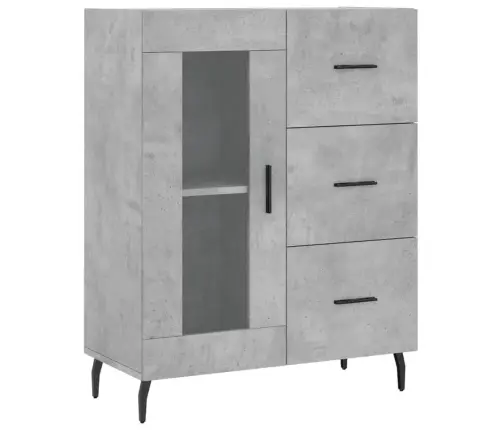 Šoninė Spintelė, Betono Pilka, 69,5X34X90cm Apdirbta Mediena