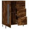 Kumode, Ozolkoka Krāsa, 69,5X34X90 Cm, Inženierijas Koks Vidaxl
