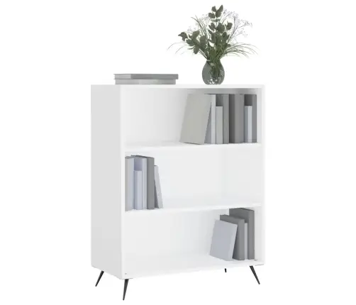 Grāmatu Plaukts, Balts, 69,5X32,5X90 Cm, Inženierijas Koks Vidaxl