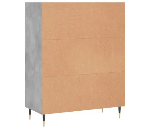 Knygų Spinta, Betono Pilka, 69,5X32,5X90cm Apdirbta Mediena