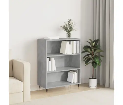 Knygų Spinta, Betono Pilka, 69,5X32,5X90cm Apdirbta Mediena