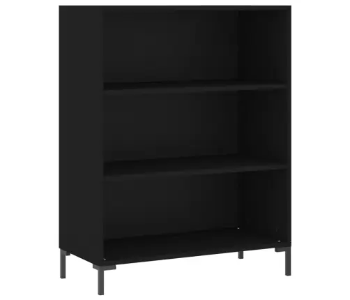 Knygų Spinta, Juoda, 69,5X32,5X90cm Apdirbta Mediena