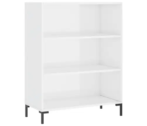 Grāmatplaukts, Balts, 69,5X32,5X90 Cm, Inženierijas Koks Vidaxl