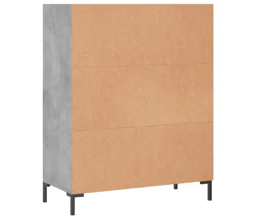 Knygų Spinta, Betono Pilka, 69,5X32,5X90cm Apdirbta Mediena