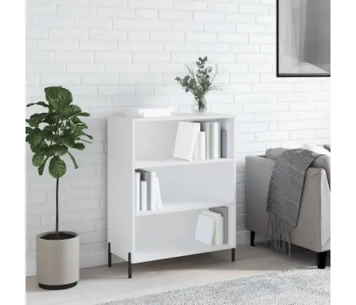 Plaukts, Balts, 69,5X32,5X90 Cm, Inženierijas Koks Vidaxl