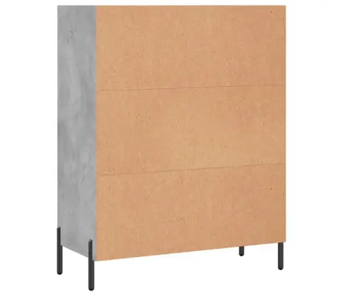 Spintelė Su Lentynomis, Betono Pilka, 69,5X32,5X90cm Mediena