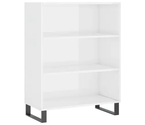 Kapp-Riiul, Kõrgläikega Valge, 69,5 X 32,5 X 90 cm Tehispuit Kapp-Riiul, Kõrgläikega Valge, 69,5 X 32,5 X 90 cm Tehispuit