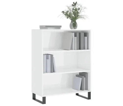 Kapp-Riiul, Kõrgläikega Valge, 69,5 X 32,5 X 90 cm Tehispuit Kapp-Riiul, Kõrgläikega Valge, 69,5 X 32,5 X 90 cm Tehispuit