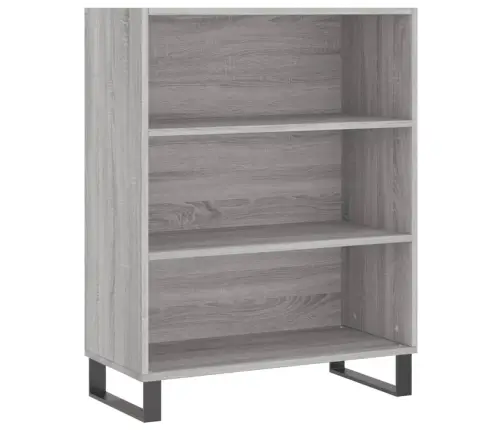 Spintelė Su Lentynomis, Pilka Ąžuolo, 69,5X32,5X90cm Mediena