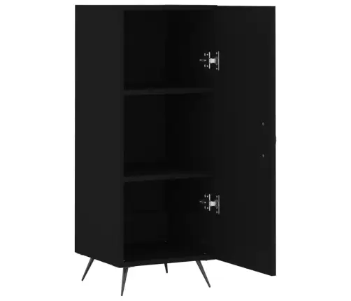 Kumode, Melna, 34,5X34X90 Cm, Inženierijas Koks Vidaxl