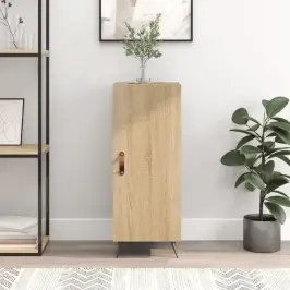 Kumode, Ozolkoka Krāsa, 34,5X34X90 Cm, Inženierijas Koks Vidaxl