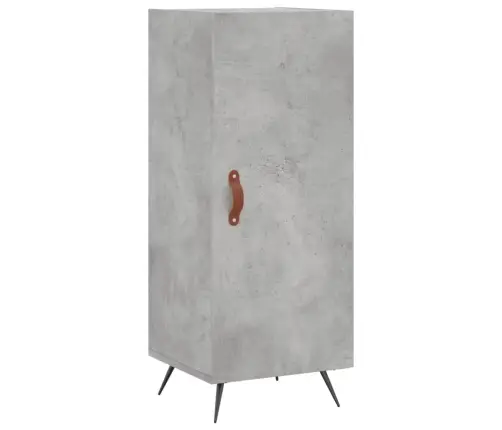 Kumode, Betona Pelēka, 34,5X34X90 Cm, Inženierijas Koks Vidaxl