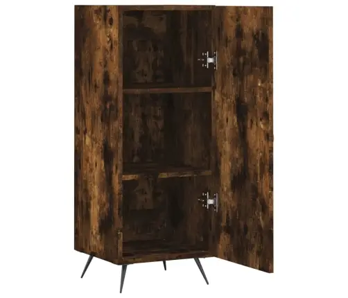 Šoninė Spintelė, Dūminio Ąžuolo, 34,5X34X90cm Apdirbta Mediena