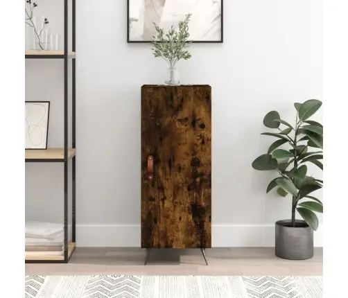 Šoninė Spintelė, Dūminio Ąžuolo, 34,5X34X90cm Apdirbta Mediena