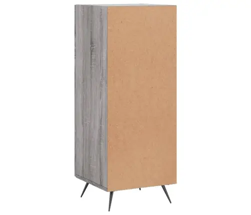 Kumode, Pelēka Ozolkoka, 34,5X34X90 Cm, Inženierijas Koks Vidaxl