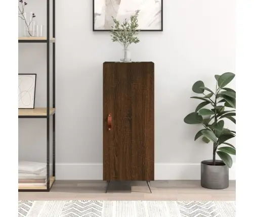 Kumode, Ozolkoka Krāsa, 34,5X34X90 Cm, Inženierijas Koks Vidaxl