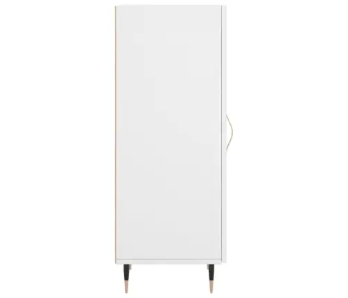 Kumode, Balta, 34,5X34X90 Cm, Inženierijas Koks Vidaxl