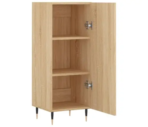 Šoninė Spintelė, Ąžuolo Spalvos, 34,5X34X90cm Apdirbta Mediena