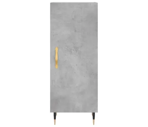 Kumode, Betona Pelēka, 34,5X34X90 Cm, Inženierijas Koks Vidaxl