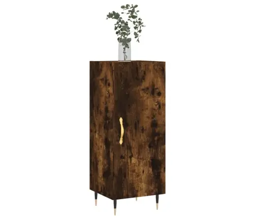 Šoninė Spintelė, Dūminio Ąžuolo, 34,5X34X90cm Apdirbta Mediena