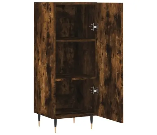 Šoninė Spintelė, Dūminio Ąžuolo, 34,5X34X90cm Apdirbta Mediena