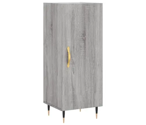 Kumode, Pelēka Ozolkoka, 34,5X34X90 Cm, Inženierijas Koks Vidaxl