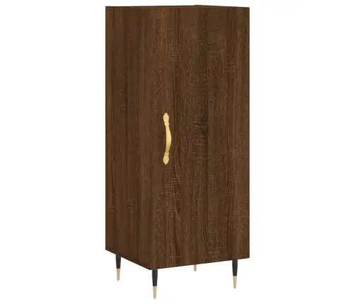 Kumode, Ozolkoka Krāsa, 34,5X34X90 Cm, Inženierijas Koks Vidaxl