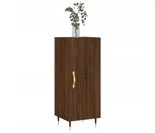 Kumode, Ozolkoka Krāsa, 34,5X34X90 Cm, Inženierijas Koks Vidaxl