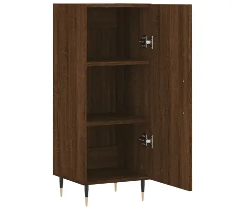 Kumode, Ozolkoka Krāsa, 34,5X34X90 Cm, Inženierijas Koks Vidaxl