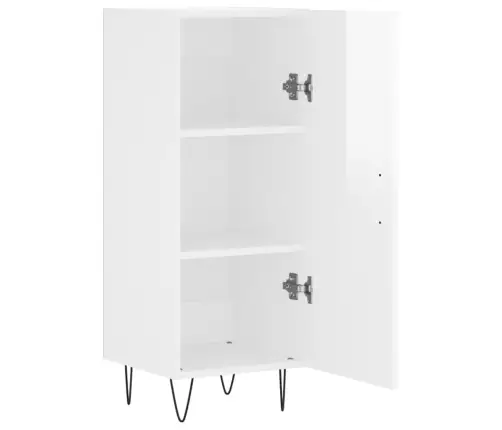 Šoninė Spintelė, Balta, 34,5X34X90cm Apdirbta Mediena, Blizgi