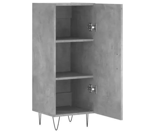 Puhvetkapp, Betoonhall, 34,5 X 34 X 90 cm Tehispuit