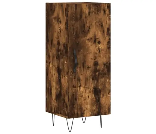 Šoninė Spintelė, Dūminio Ąžuolo, 34,5X34X90cm Apdirbta Mediena