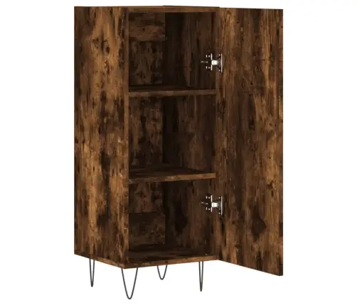 Šoninė Spintelė, Dūminio Ąžuolo, 34,5X34X90cm Apdirbta Mediena