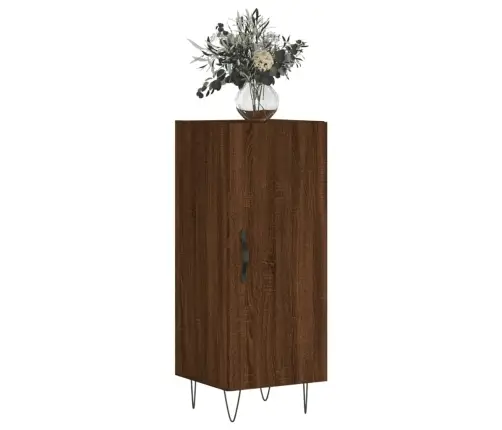 Kumode, Ozolkoka Krāsa, 34,5X34X90 Cm, Inženierijas Koks Vidaxl