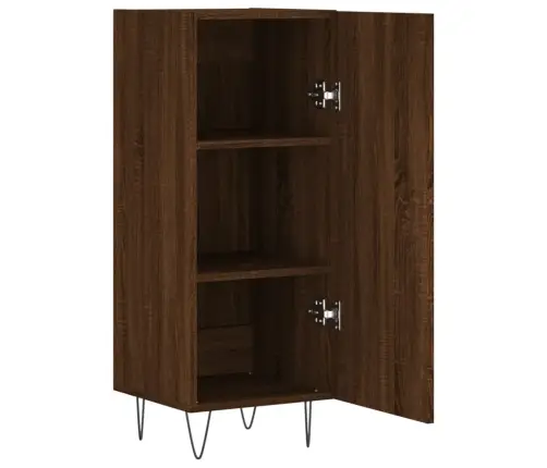 Kumode, Ozolkoka Krāsa, 34,5X34X90 Cm, Inženierijas Koks Vidaxl