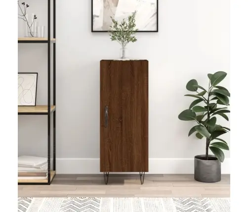 Kumode, Ozolkoka Krāsa, 34,5X34X90 Cm, Inženierijas Koks Vidaxl