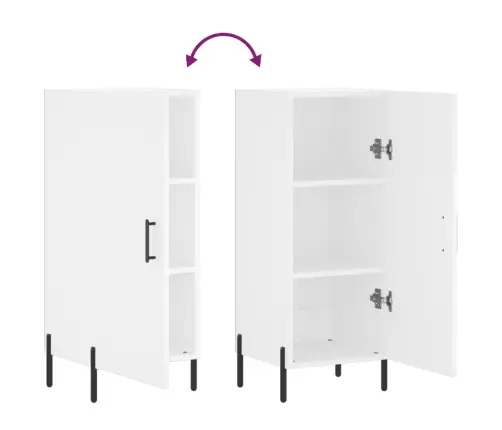 Puhvetkapp, Valge, 34,5 X 34 X 90 cm Tehispuit