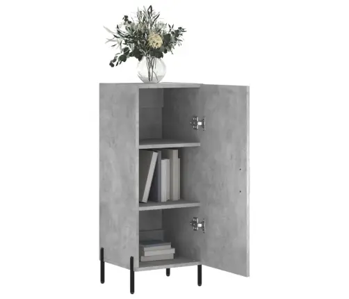Šoninė Spintelė, Betono Pilka, 34,5X34X90cm Apdirbta Mediena