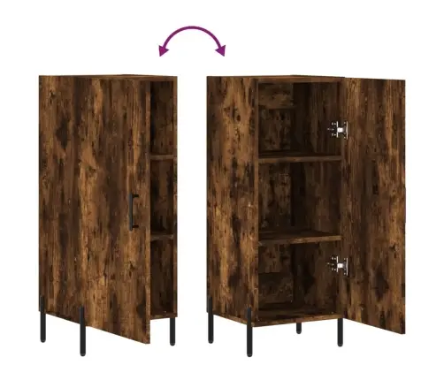 Kumode, Ozolkoka Krāsa, 34,5X34X90 Cm, Inženierijas Koks Vidaxl