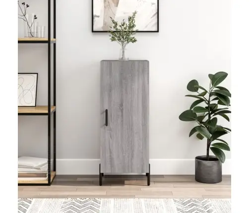 Kumode, Pelēka Ozolkoka, 34,5X34X90 Cm, Inženierijas Koks Vidaxl Kumode, Pelēka Ozolkoka, 34,5X34X90 Cm, Inženierijas Koks Vidaxl