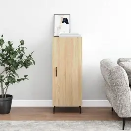 Kumode, Ozolkoka Krāsa, 34,5X34X90 Cm, Inženierijas Koks Vidaxl