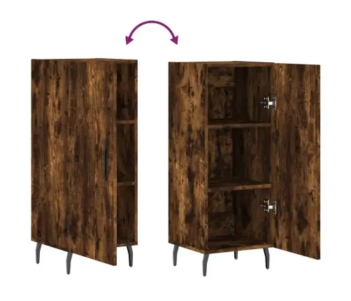 Kumode, Ozolkoka Krāsa, 34,5X34X90 Cm, Inženierijas Koks Vidaxl