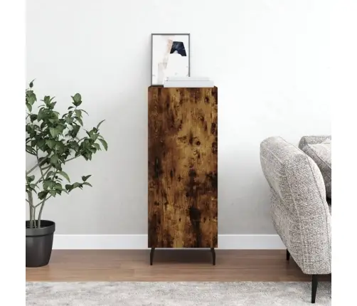 Kumode, Ozolkoka Krāsa, 34,5X34X90 Cm, Inženierijas Koks Vidaxl