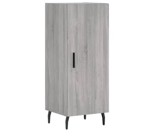 Kumode, Pelēka Ozolkoka, 34,5X34X90 Cm, Inženierijas Koks Vidaxl