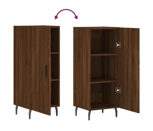 Kumode, Ozolkoka Krāsa, 34,5X34X90 Cm, Inženierijas Koks Vidaxl Kumode, Ozolkoka Krāsa, 34,5X34X90 Cm, Inženierijas Koks Vidaxl