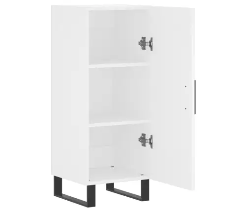 Kumode, Balta, 34,5X34X90 Cm, Inženierijas Koks Vidaxl